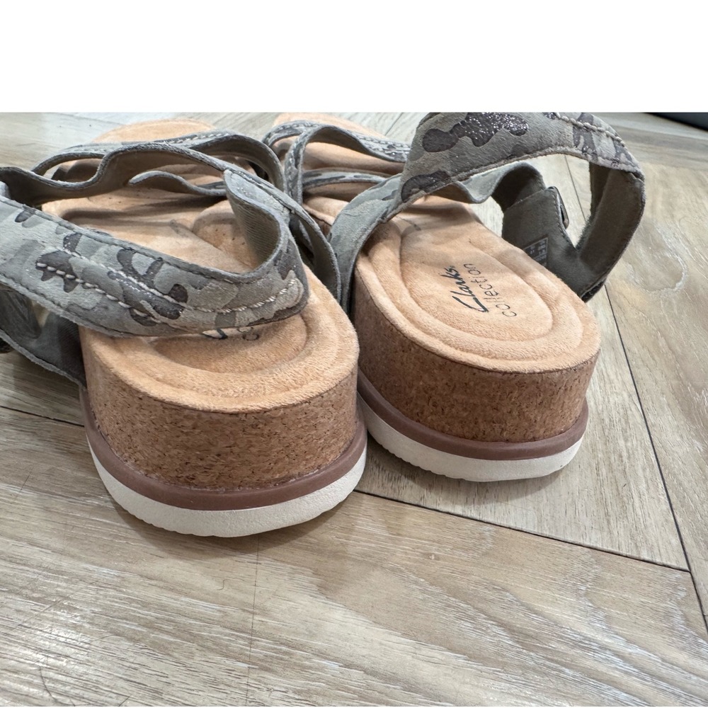 Clarks Collection Camo Metallic Ultimate Comfort Sandals 9.5 261691584 - Picture 4 of 8